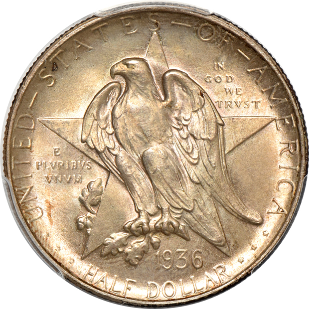 Four silver commemorative half dollars, all PCGS CAC