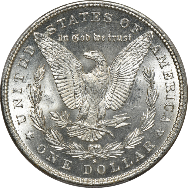 1880-S MS-65, and a 1900 MS-65+, both PCGS CAC