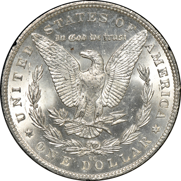 1882-CC GSA MS-63, and an 1882-CC GSA MS-63 PL