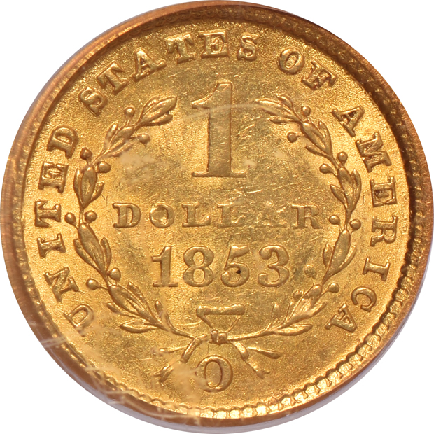 1853-O PCGS MS-62
