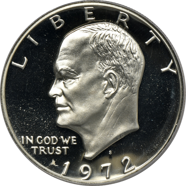 Collection of 43 Eisenhower dollars