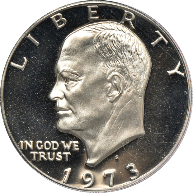 Collection of 43 Eisenhower dollars