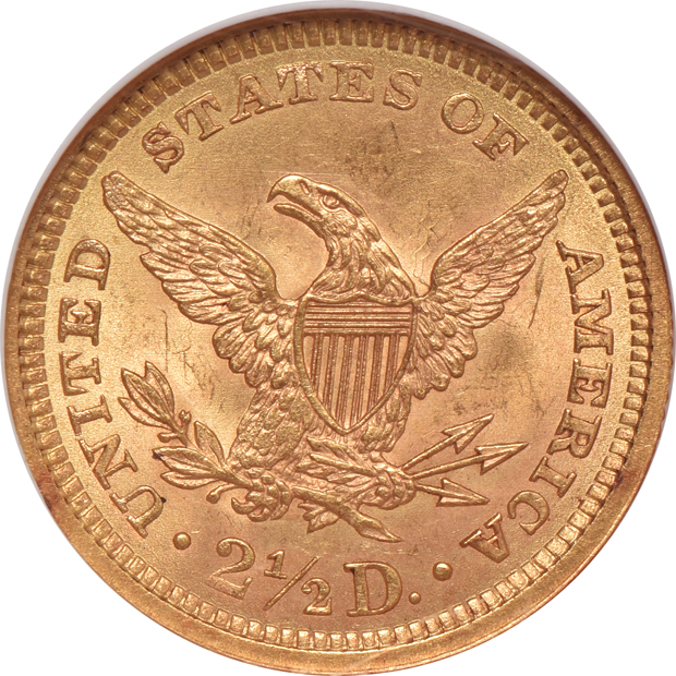 1861 New Reverse - Type II NGC MS-63