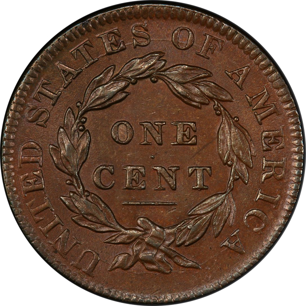 1834 Small 8 Lg Stars Med Let N-1 PCGS MS-62BN