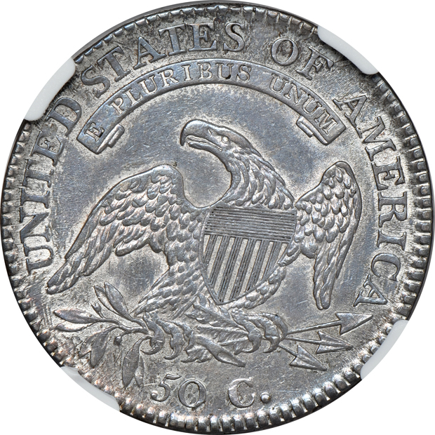 1811 Small 8 O-112 NGC AU-58