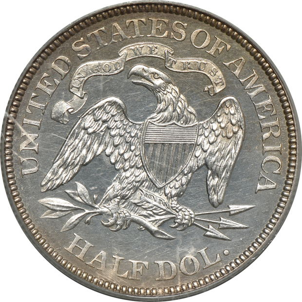 1873 No Arrows, Closed 3 PCGS PR-62 (green label)