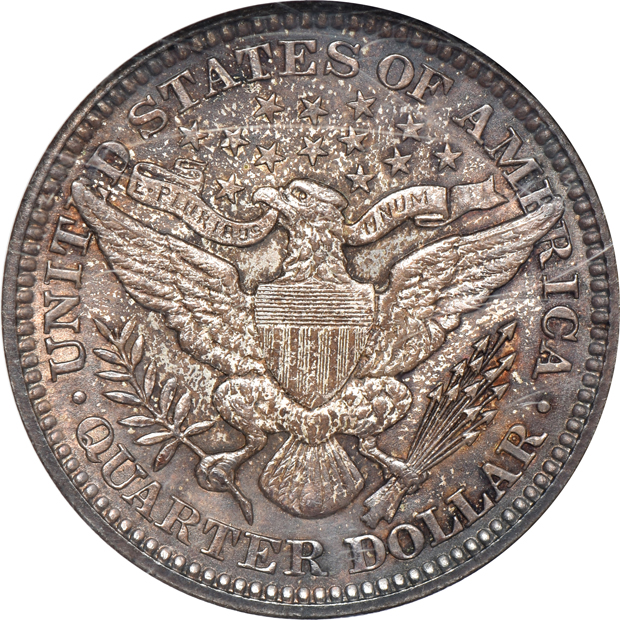 1914 Barber dime MS-64, and a 1914 Barber quarter MS-62, both NGC