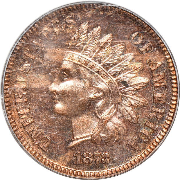 1873 Indian Head cent PCGS PR-63RB (green label), and a 1931-S Buffalo nickel NGC MS-64 (no line) CAC