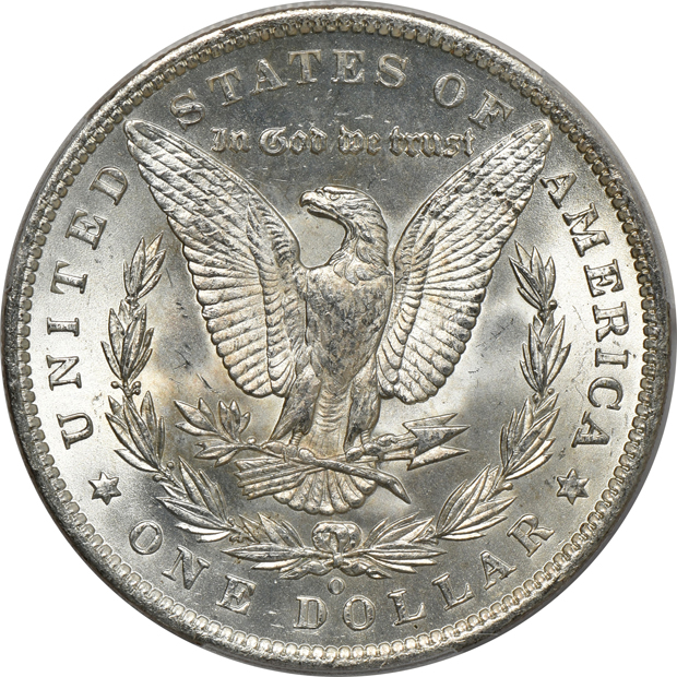 Three 1885-O PCGS MS-65 CAC