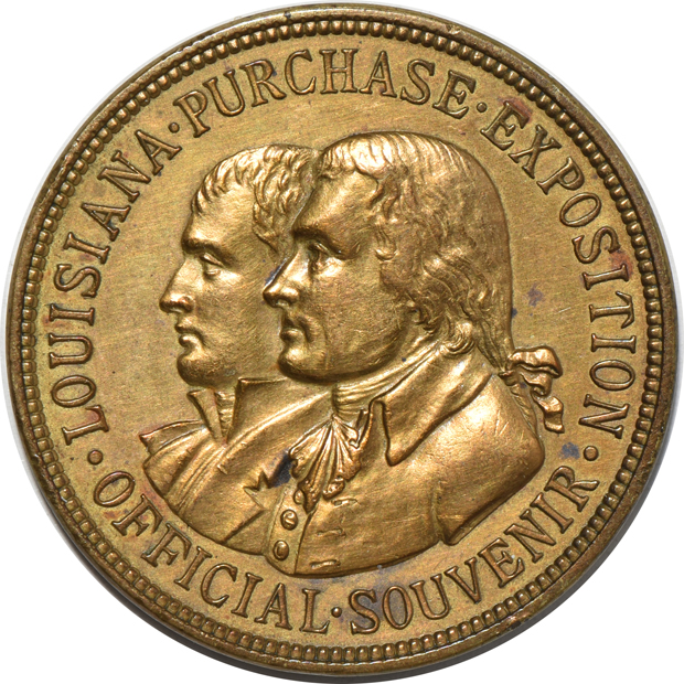 Nine 1904 Louisiana Exposition Souvenir medals 