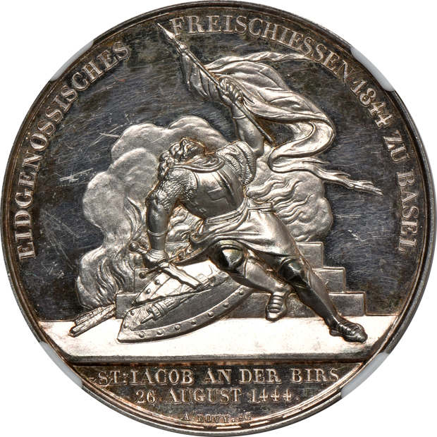 Switzerland - Three Swiss Shooting Festival medals certified by NGC