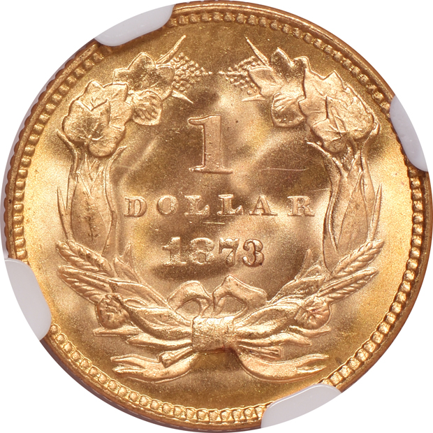 1873 Open 3 NGC MS-67 CAC