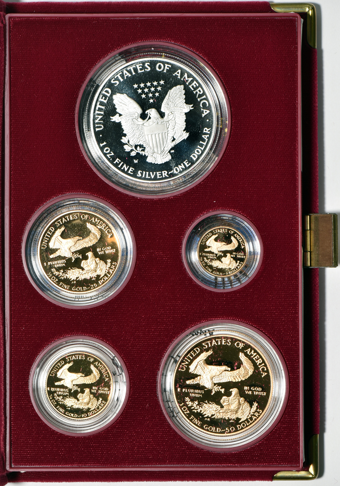 Scotsman Auction Co. Lot 258 1995 American Eagles 10th Anniversary