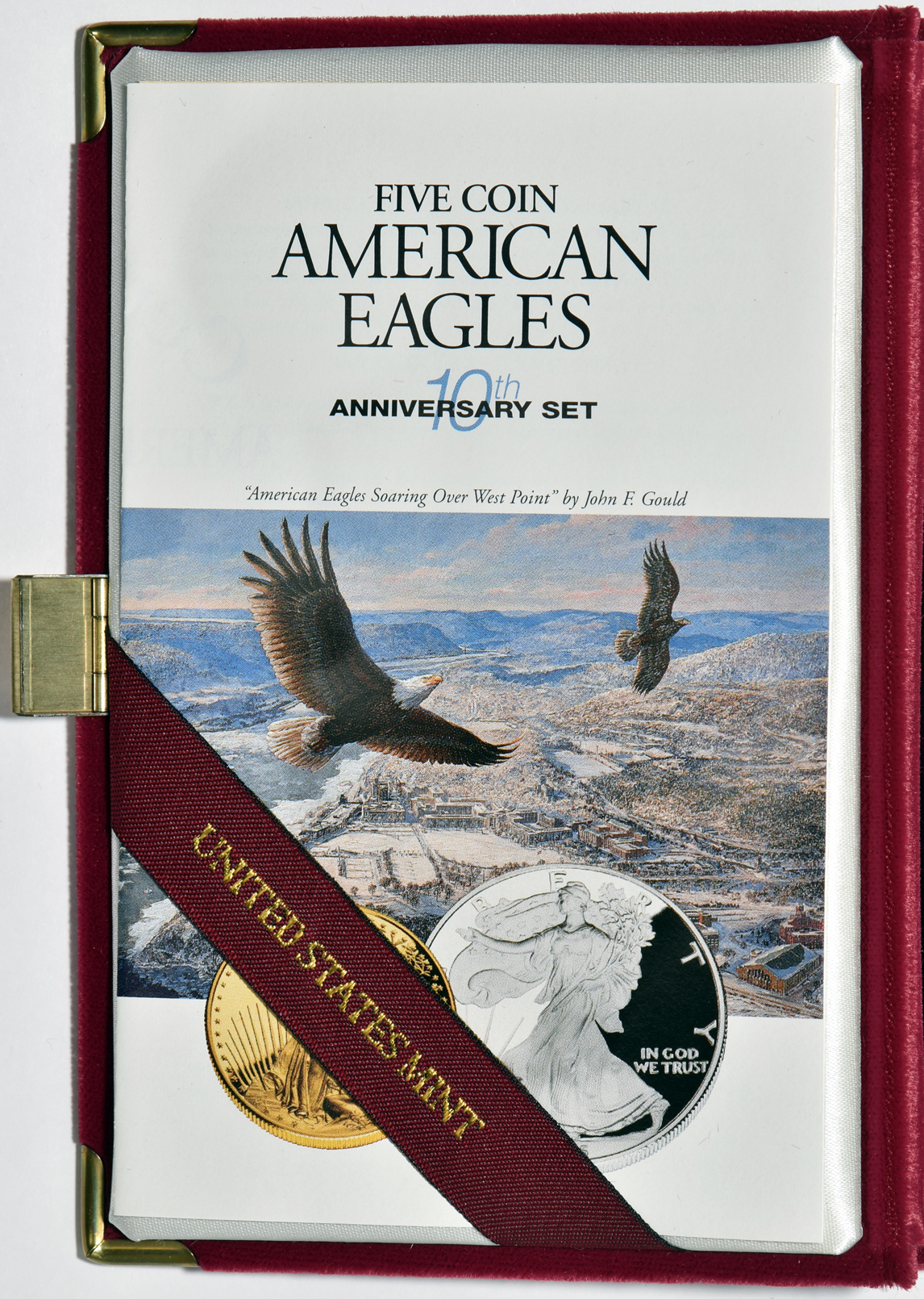 1995 American Eagles 10th Anniversary Set with key 1995-W American Silver Eagle