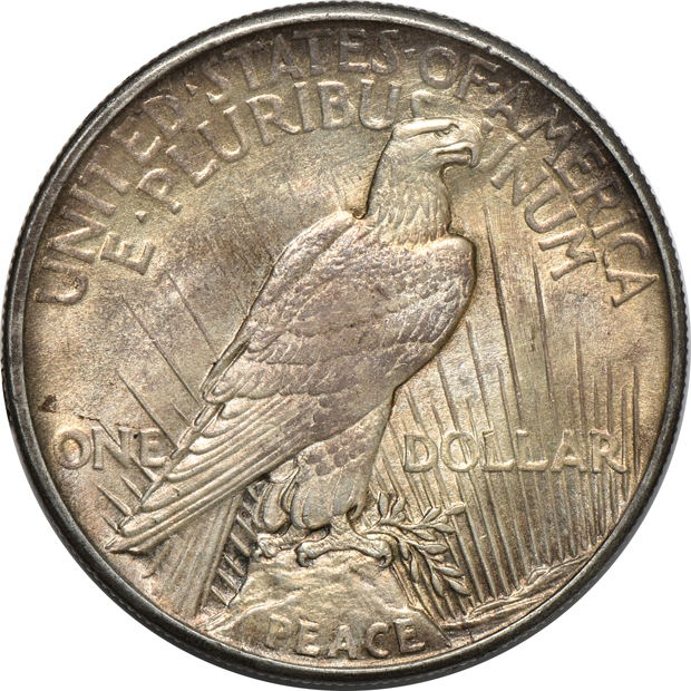 Three 1921 Peace, High Relief AU