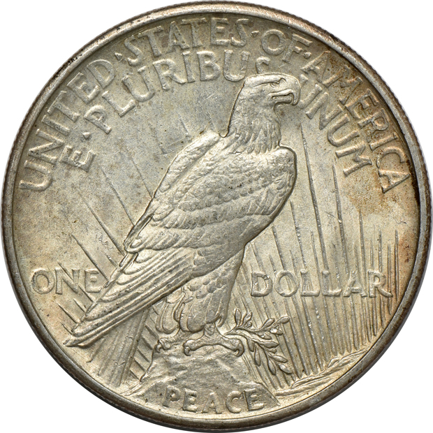 Three 1921 Peace, High Relief AU