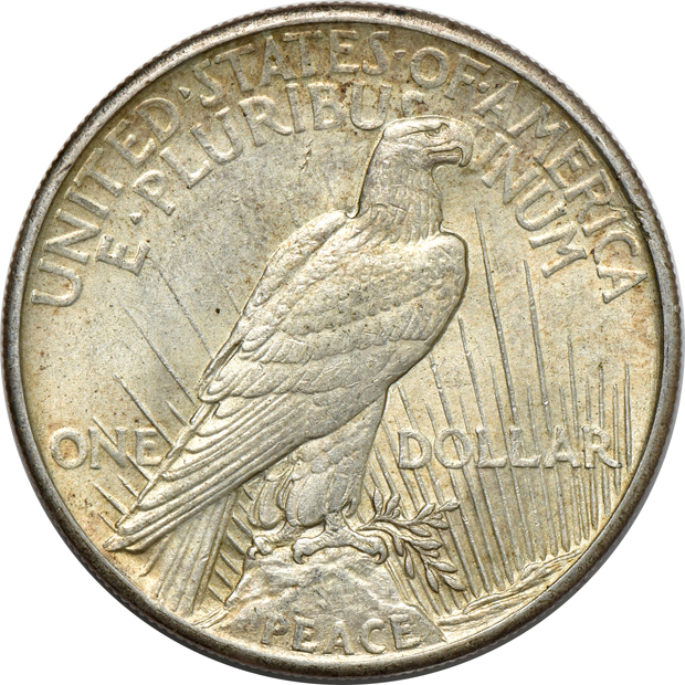 Three 1921 Peace, High Relief AU