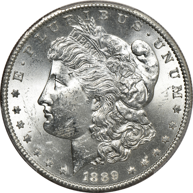 Two 1889-S PCGS MS-63