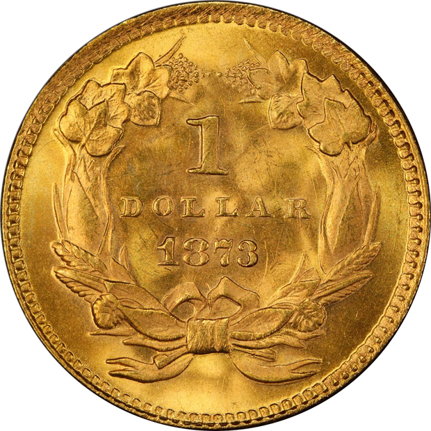 1873 Open 3 PCGS MS-65 CAC
