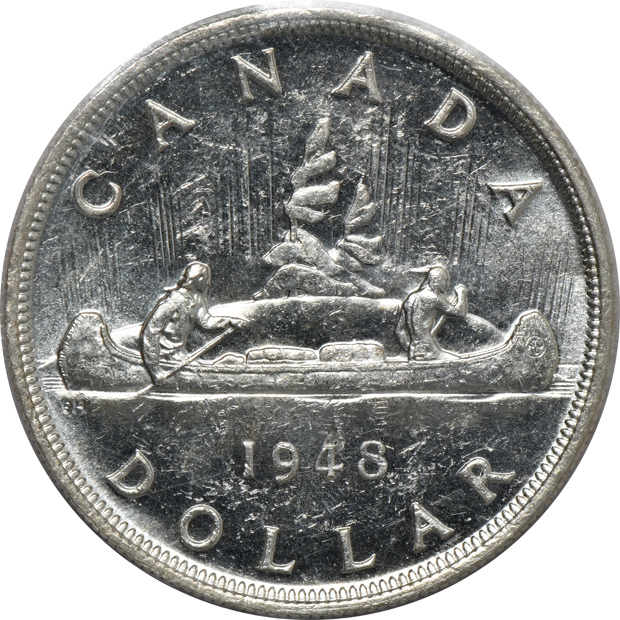 Canada - 1948 $1 - ICCS MS-60