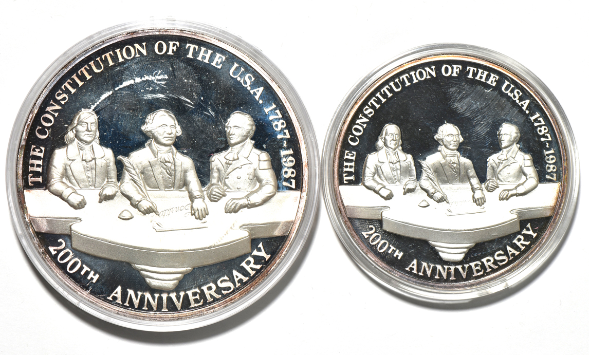 Mexico - 1987 Libertad four-coin silver and gold Proof Set
