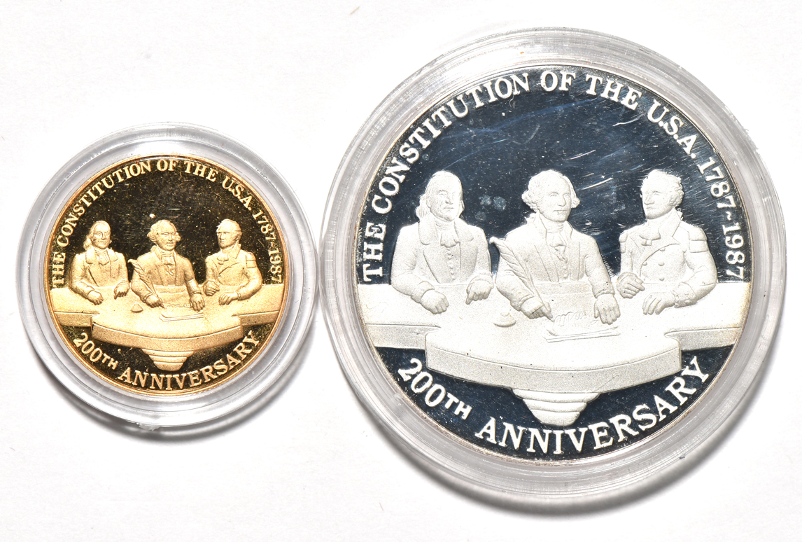 Mexico - 1987 Libertad four-coin silver and gold Proof Set