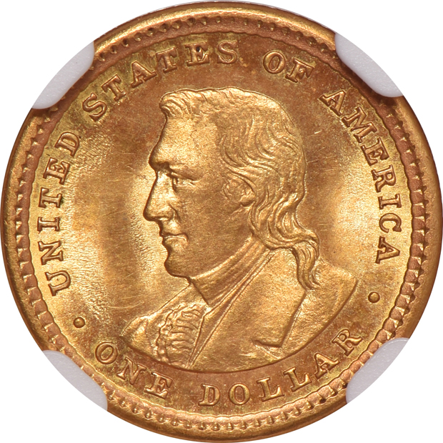 1904 $1 Lewis & Clark NGC MS-65