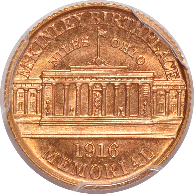 1916 $1 McKinley PCGS MS-65