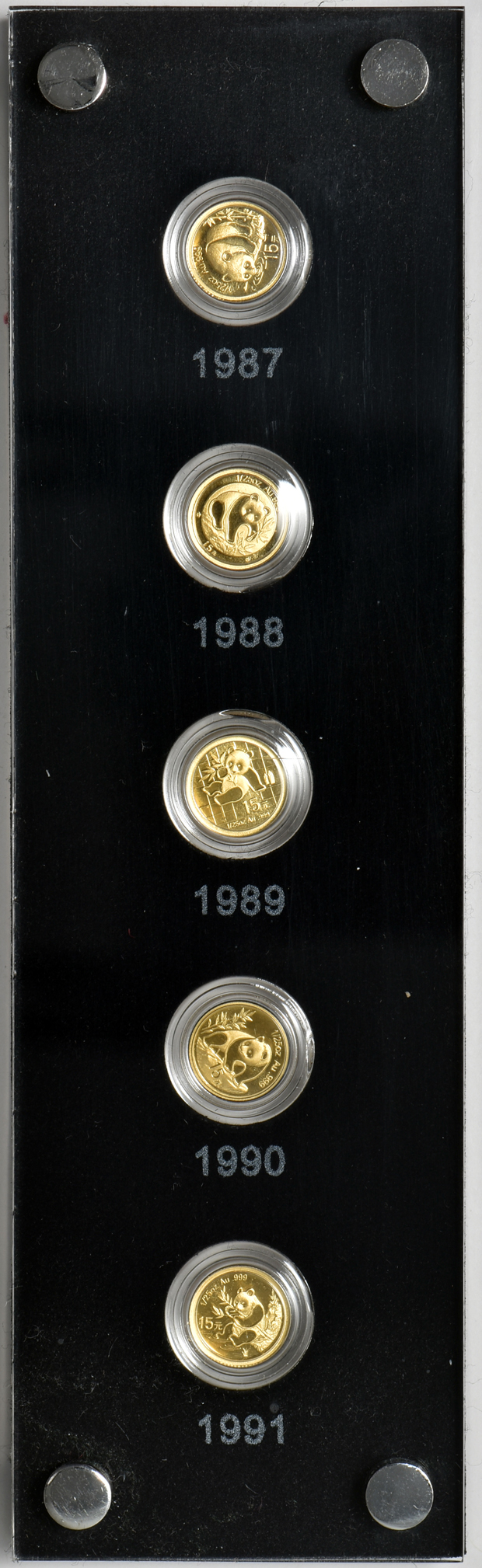 China - 2007 Gold Panda 25th Anniversary Set