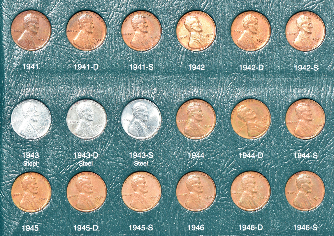 Nearly complete collection of Lincoln cents, 1909 through 2007-S, including proof-only issues, in an Intercept Shield A-0020 album
