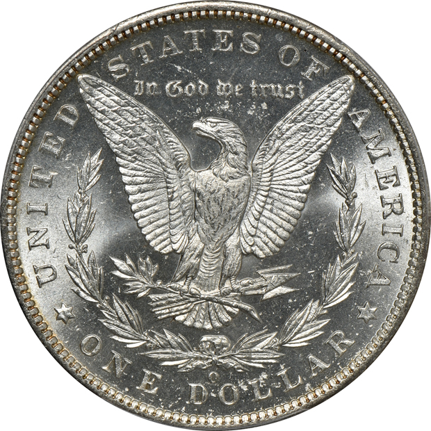1882-O MS-65, 1888-O MS-65, and an 1892-O MS-64, all PCGS