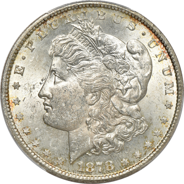 1878-CC MS-62, and an 1878-CC MS-63, both PCGS