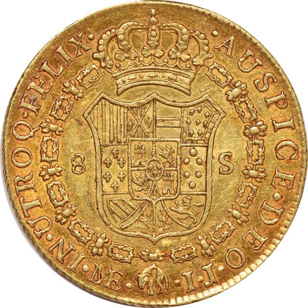 Peru - 1800-LM-IJ 8 Escudos - XF