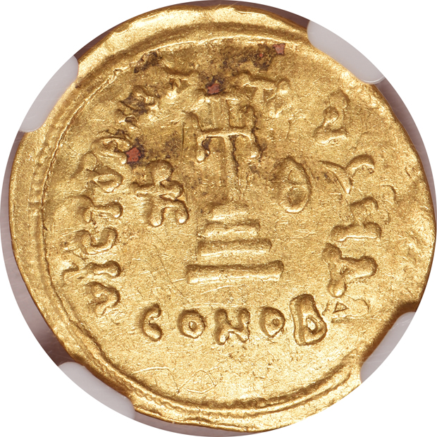 Byzantine Empire - AD 610-641 solidus Ch XF, and an AD 610-641 solidus AU, both NGC