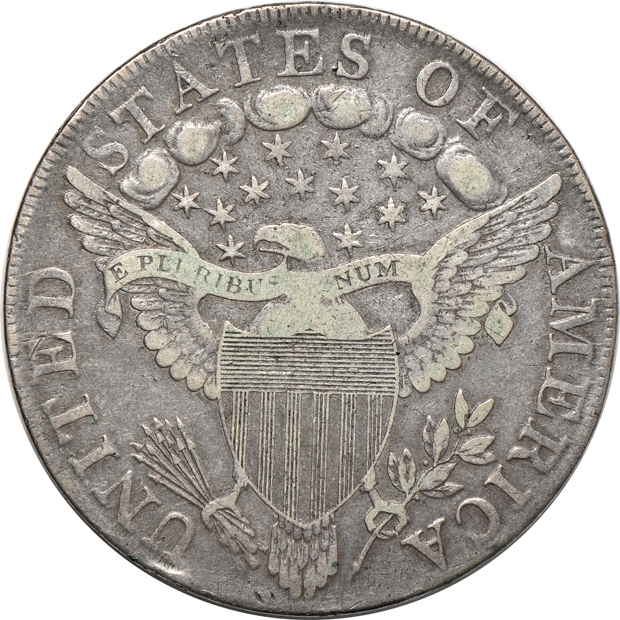1798 Pointed 9, 4 Lines VF