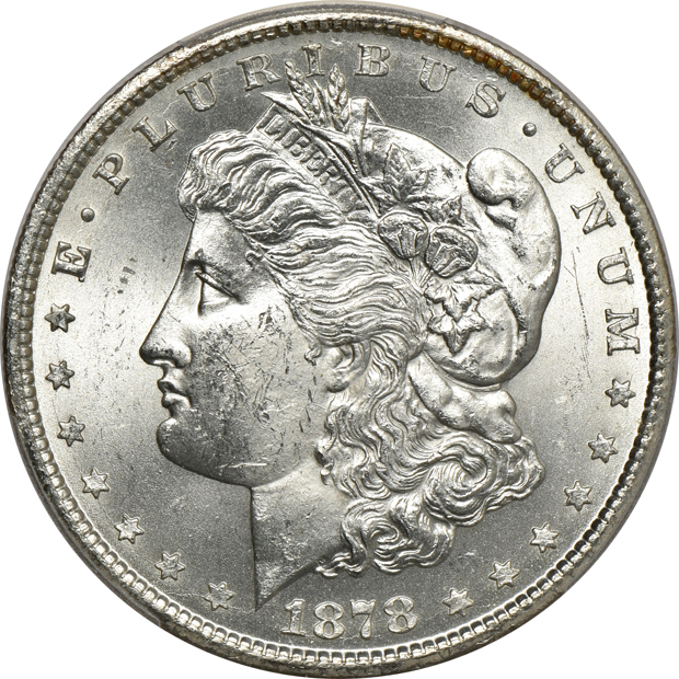1878-CC MS-62 CAC, and an 1889-O MS-62, both PCGS
