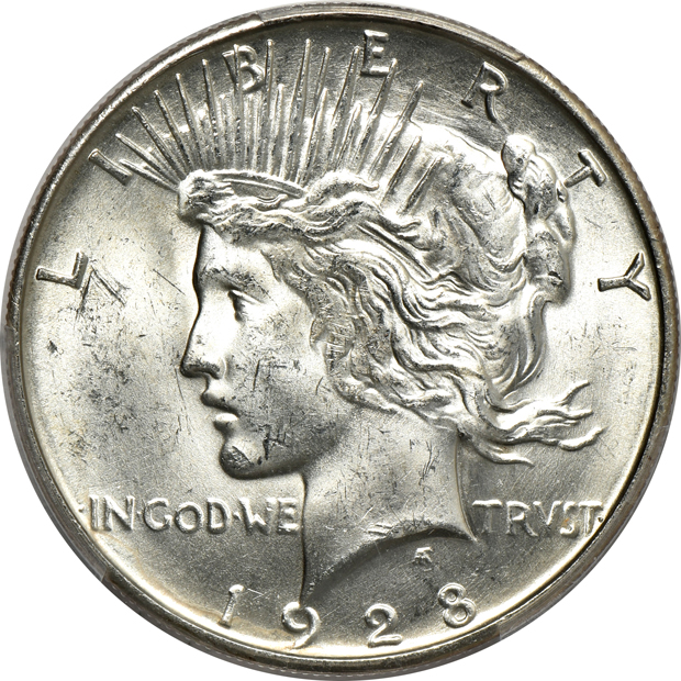 1928-S MS-62 CAC, and an 1928-S MS-63, both PCGS