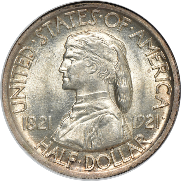 1921 Missouri MS-65, and a 1926 Sesquicentennial MS-64, both NGC