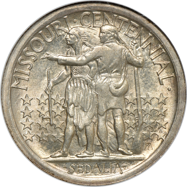 1921 Missouri MS-65, and a 1926 Sesquicentennial MS-64, both NGC