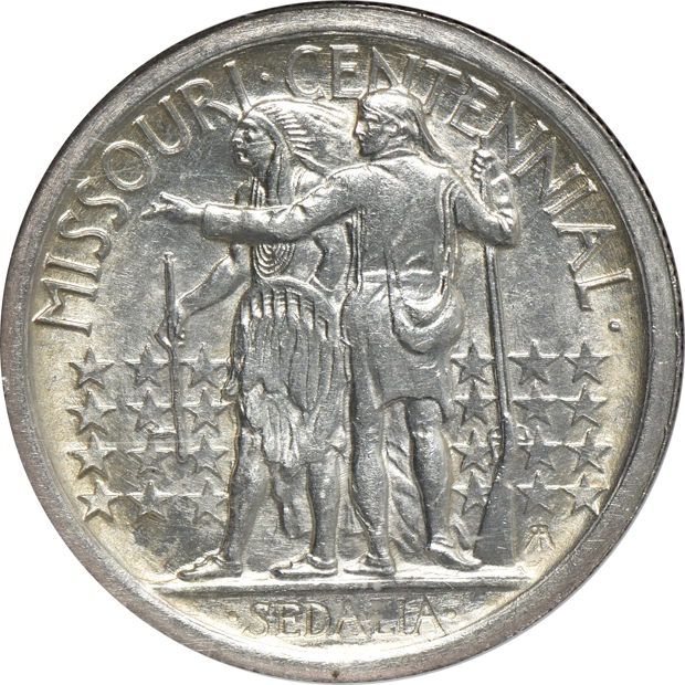 1921 Missouri 2X4 NGC MS-63