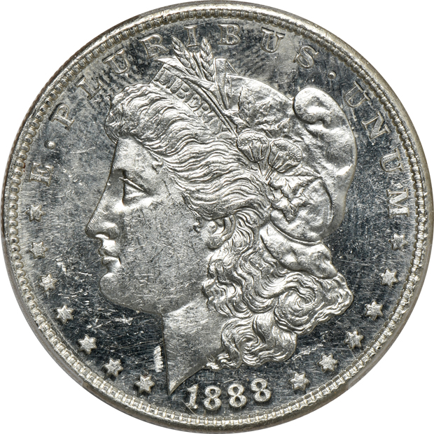 Two 1888-S PCGS MS-62 CAC