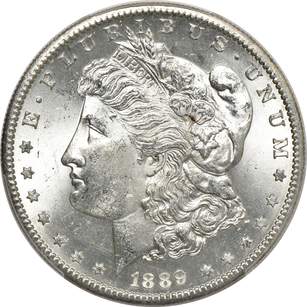 Two 1889-S PCGS MS-64 CAC