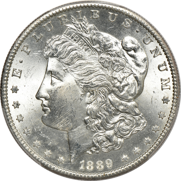 Two 1889-S PCGS MS-64 CAC
