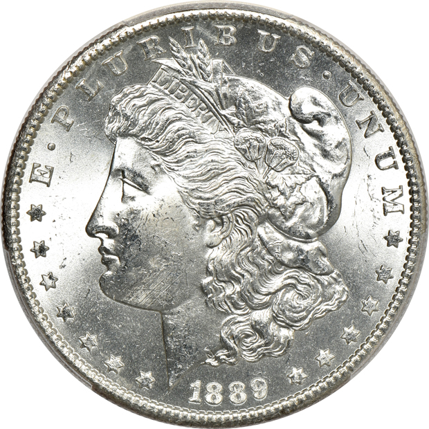 Two 1889-S PCGS MS-63