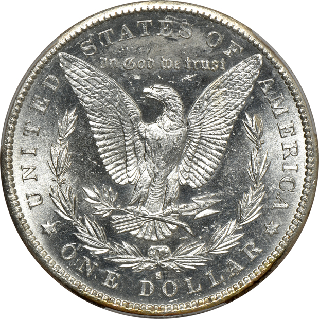 1889-S MS-63 CAC, and an 1889-S MS-64, both PCGS