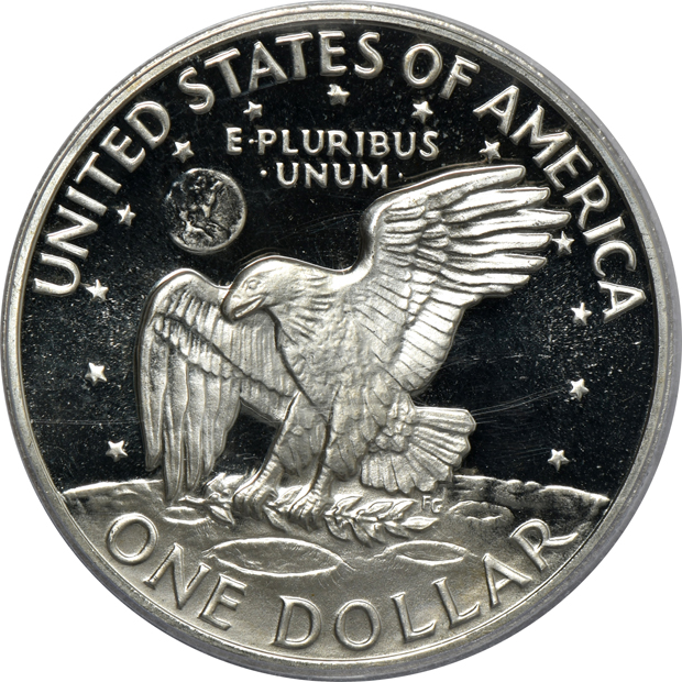 Kennedy Half Dollars and Eisenhower Dollars, all PCGS PR-69 DCAM