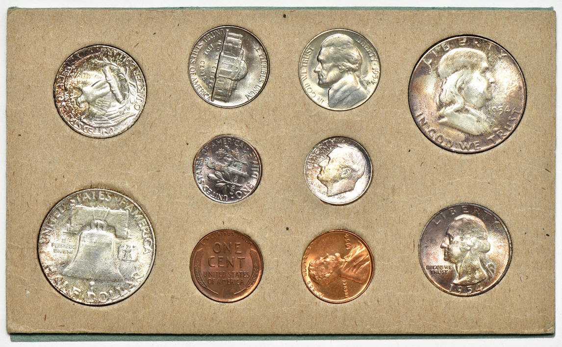 1954 Proof Set and 1954 Mint Set