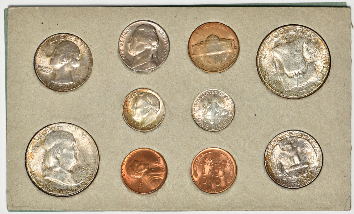 1954 Proof Set and 1954 Mint Set
