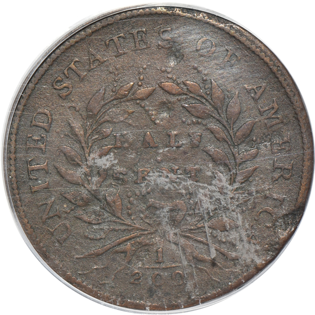1793 C-4 PCGS VF details/pitted surfaces