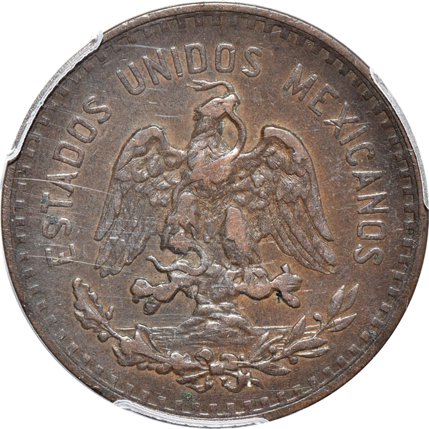 Mexico - 1905-Mo 2-centavos XF-45, 1917-Mo 5-centavos XF-40, and a 1930-Mo "square 0" 5-centavos XF-40, all PCGS
